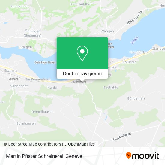 Martin Pfister Schreinerei Karte