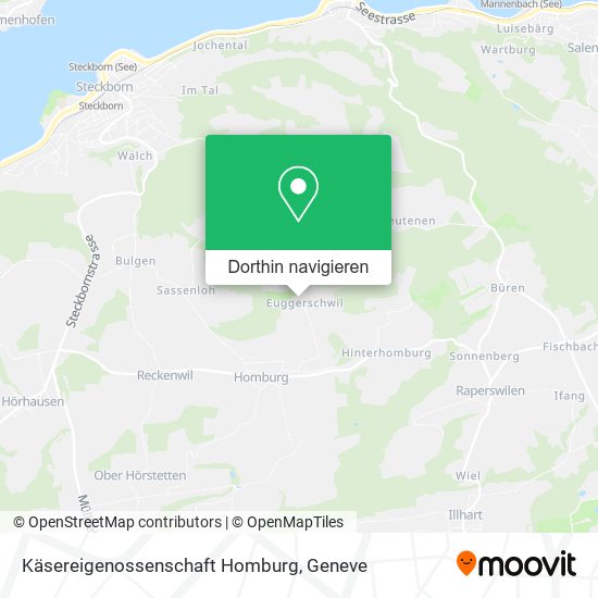 Käsereigenossenschaft Homburg Karte