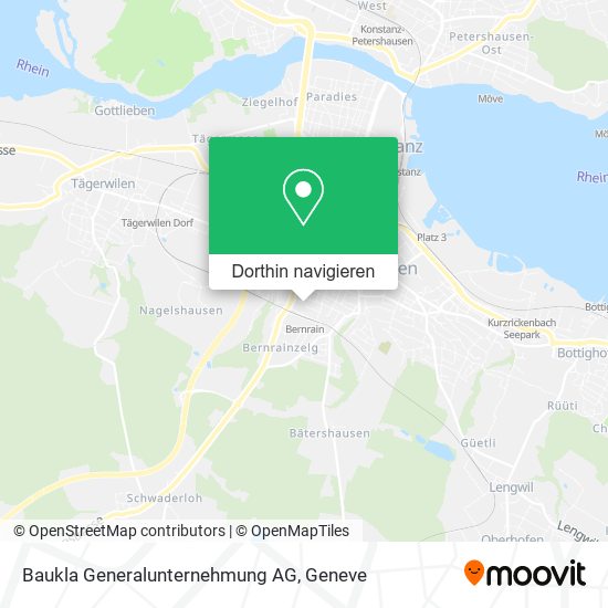 Baukla Generalunternehmung AG Karte