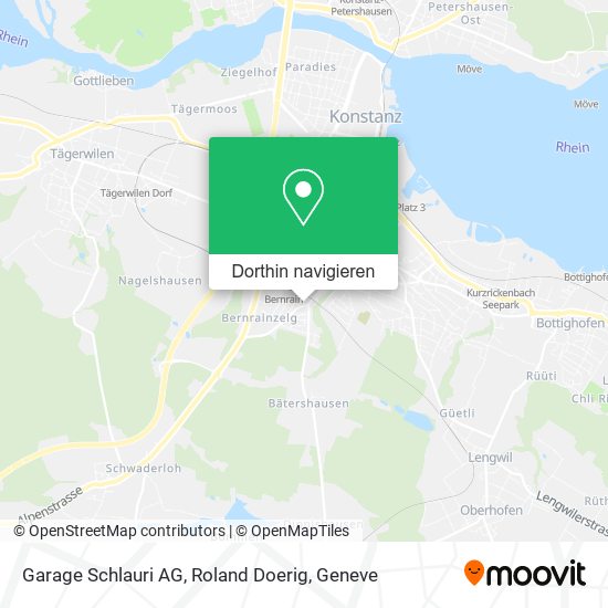 Garage Schlauri AG, Roland Doerig Karte