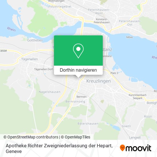 Apotheke Richter Zweigniederlassung der Hepart Karte