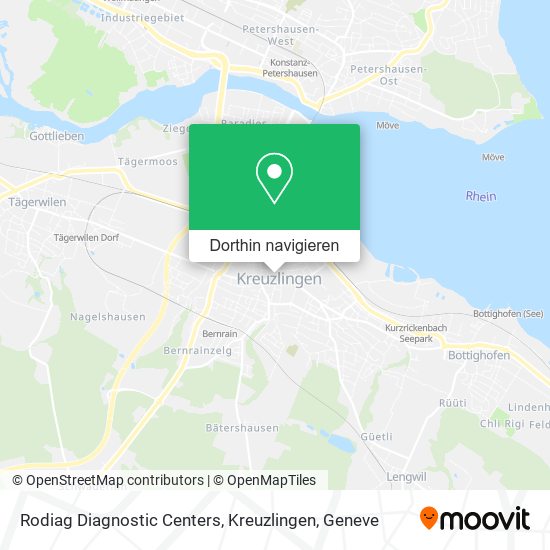 Rodiag Diagnostic Centers, Kreuzlingen Karte