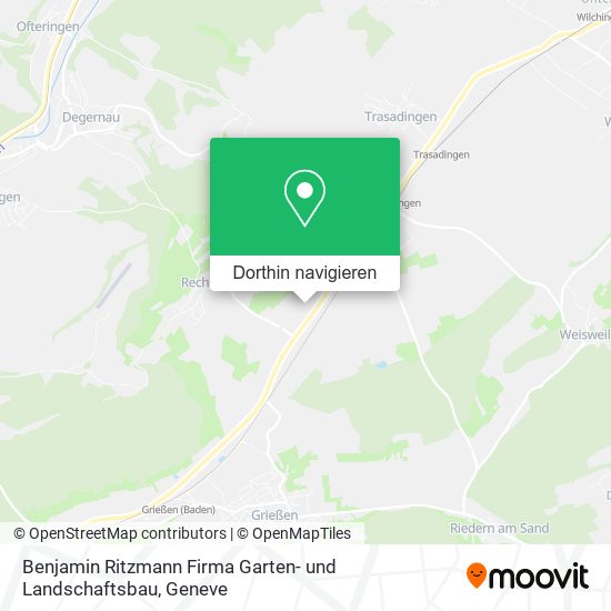 Benjamin Ritzmann Firma Garten- und Landschaftsbau Karte
