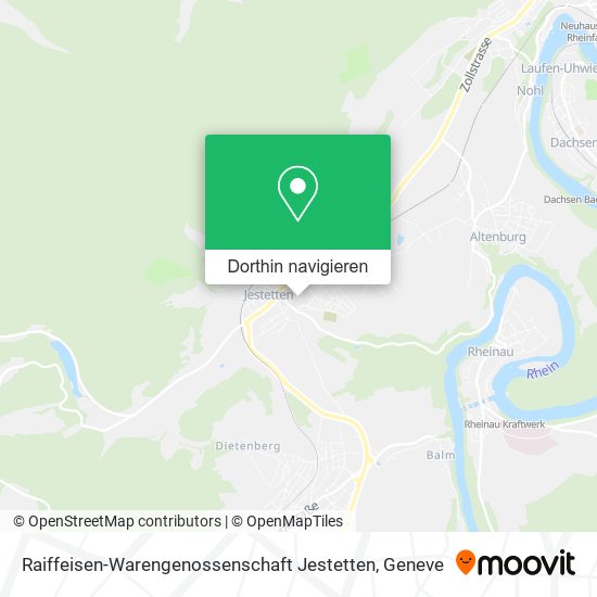 Raiffeisen-Warengenossenschaft Jestetten Karte