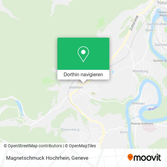 Magnetschmuck Hochrhein Karte