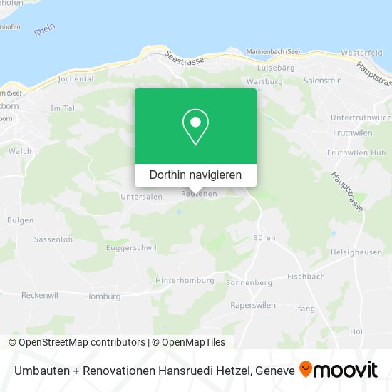 Umbauten + Renovationen Hansruedi Hetzel Karte