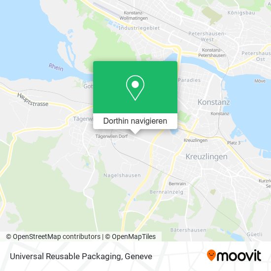 Universal Reusable Packaging Karte