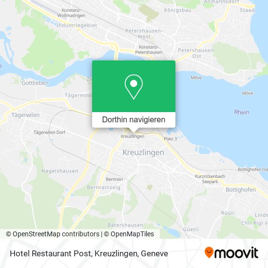 Hotel Restaurant Post, Kreuzlingen Karte