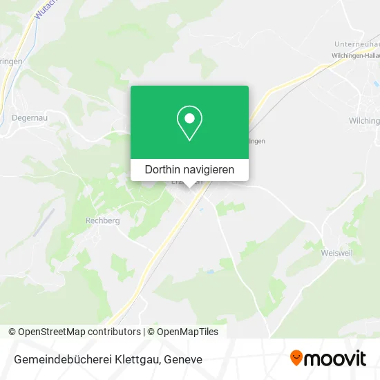 Gemeindebücherei Klettgau Karte