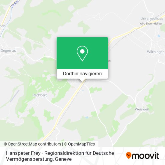 Hanspeter Frey - Regionaldirektion für Deutsche Vermögensberatung Karte