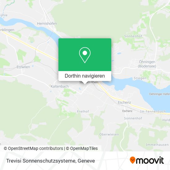 Trevisi Sonnenschutzsysteme Karte