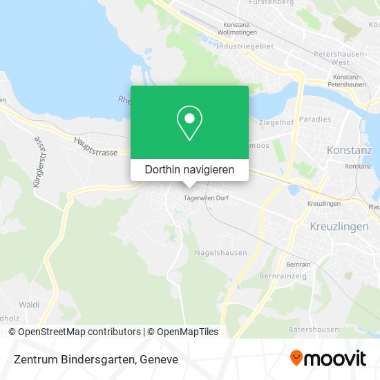 Zentrum Bindersgarten Karte
