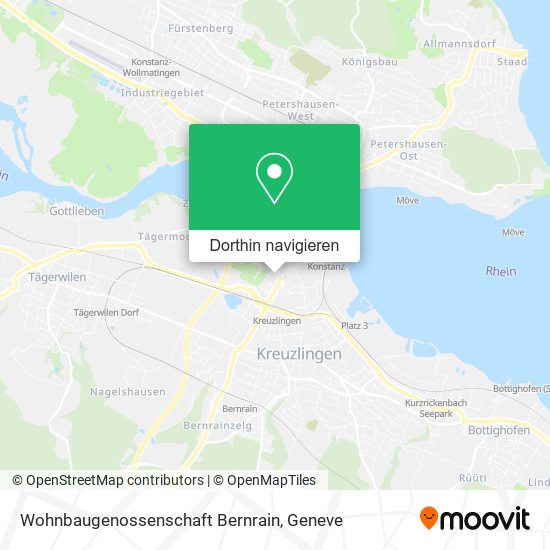 Wohnbaugenossenschaft Bernrain Karte