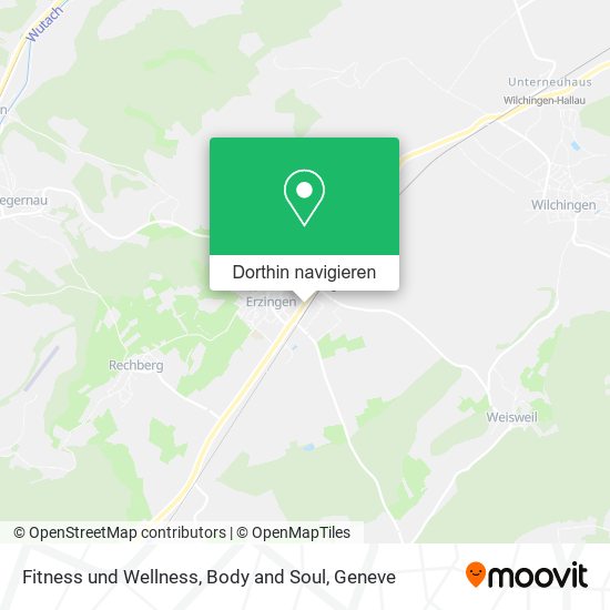 Fitness und Wellness, Body and Soul Karte