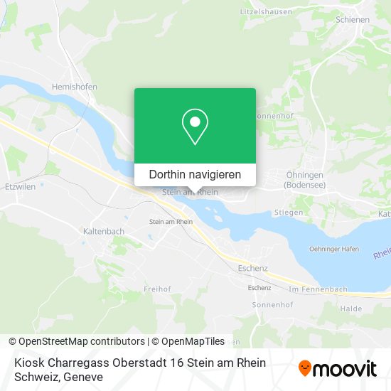 Kiosk Charregass Oberstadt 16 Stein am Rhein Schweiz Karte