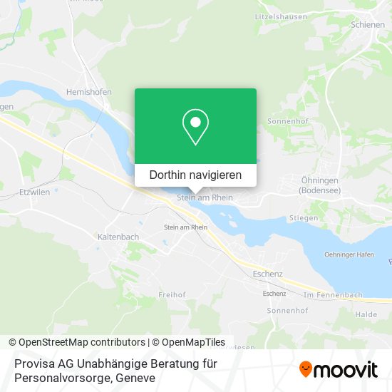 Provisa AG Unabhängige Beratung für Personalvorsorge Karte