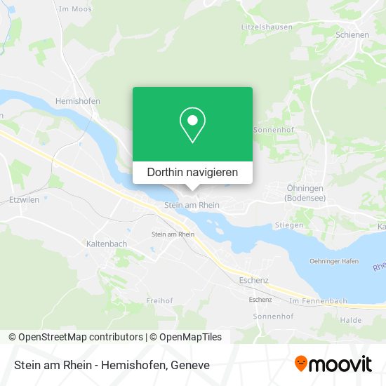 Stein am Rhein - Hemishofen Karte