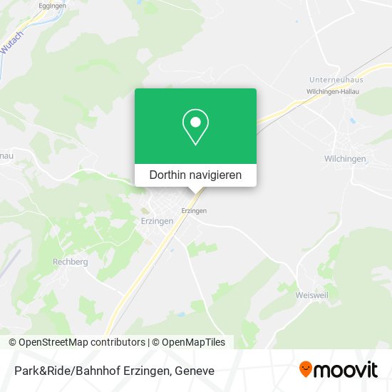 Park&Ride/Bahnhof Erzingen Karte