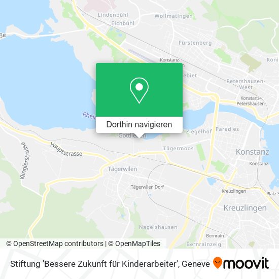 Stiftung 'Bessere Zukunft für Kinderarbeiter' Karte