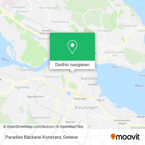 Paradies Bäckerei Konstanz Karte