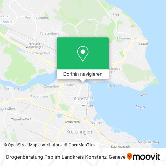 Drogenberatung Psb im Landkreis Konstanz Karte