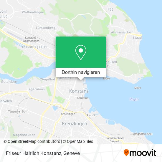 Friseur Hairlich Konstanz Karte