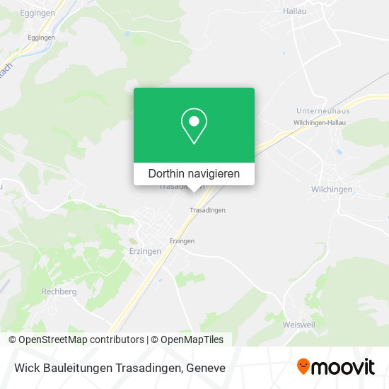Wick Bauleitungen Trasadingen Karte