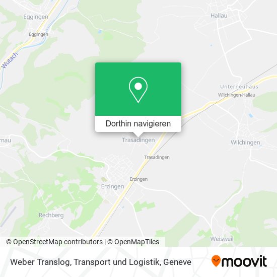 Weber Translog, Transport und Logistik Karte