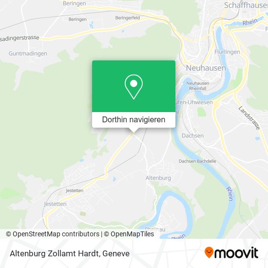 Altenburg Zollamt Hardt Karte