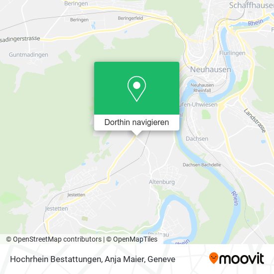 Hochrhein Bestattungen, Anja Maier Karte