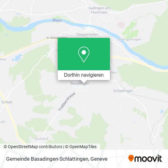 Gemeinde Basadingen-Schlattingen Karte