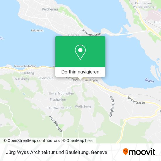 Jürg Wyss Architektur und Bauleitung Karte
