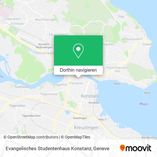 Evangelisches Studentenhaus Konstanz Karte