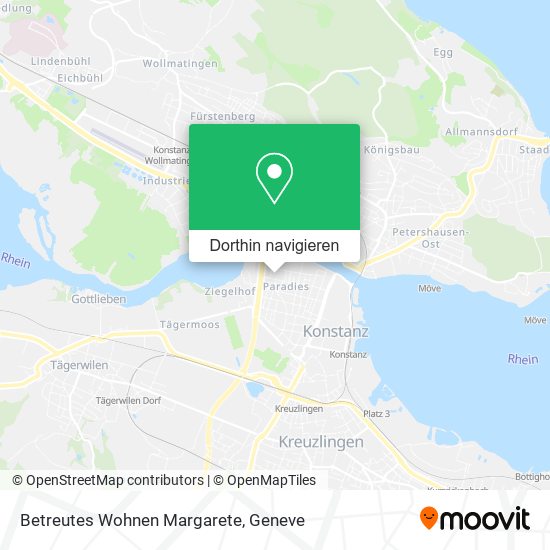 Betreutes Wohnen Margarete Karte