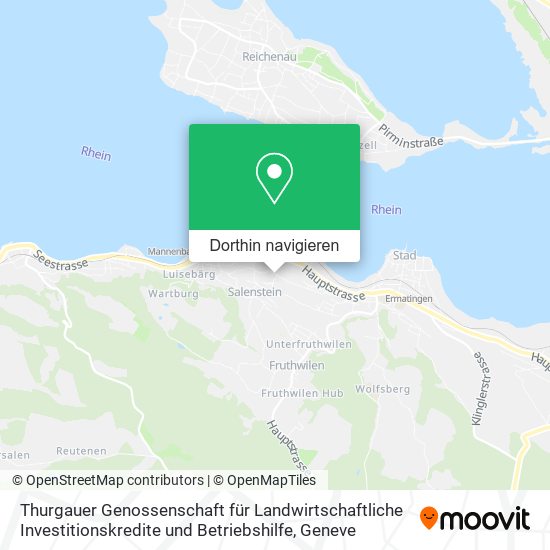 Thurgauer Genossenschaft für Landwirtschaftliche Investitionskredite und Betriebshilfe Karte