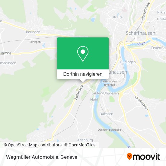 Wegmüller Automobile Karte