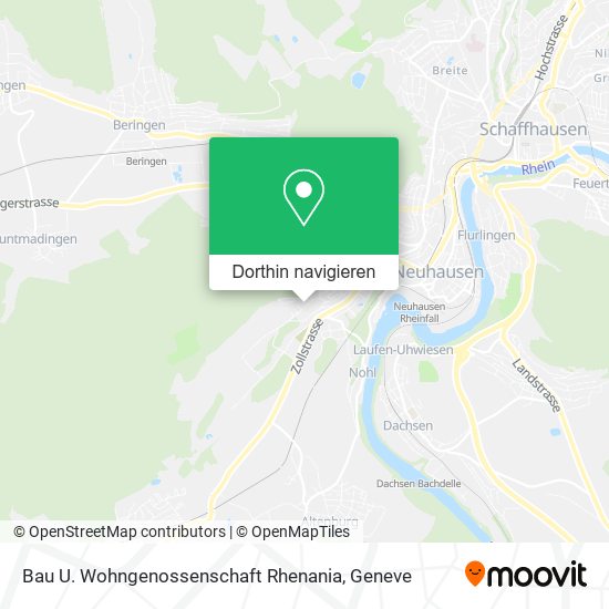 Bau U. Wohngenossenschaft Rhenania Karte