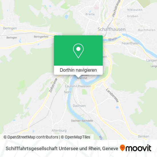 Schifffahrtsgesellschaft Untersee und Rhein Karte