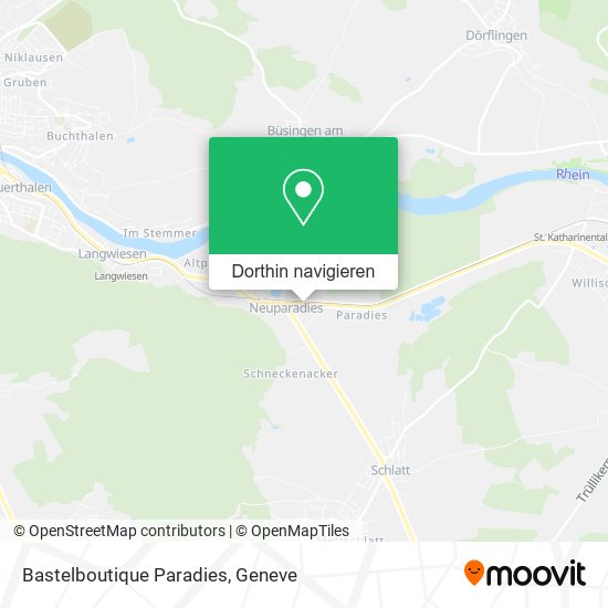 Bastelboutique Paradies Karte