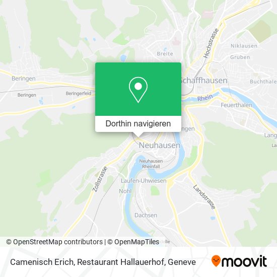 Camenisch Erich, Restaurant Hallauerhof Karte