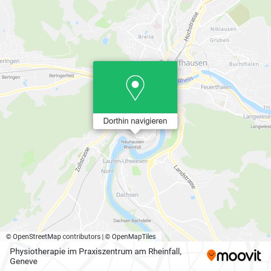 Physiotherapie im Praxiszentrum am Rheinfall Karte