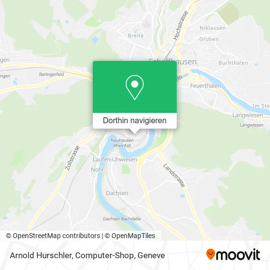 Arnold Hurschler, Computer-Shop Karte