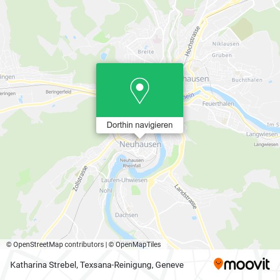 Katharina Strebel, Texsana-Reinigung Karte