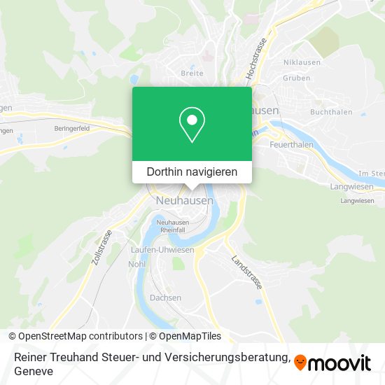 Reiner Treuhand Steuer- und Versicherungsberatung Karte