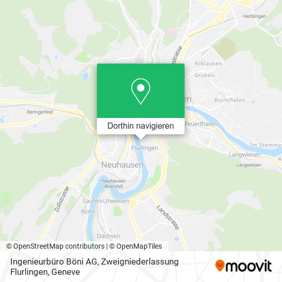 Ingenieurbüro Böni AG, Zweigniederlassung Flurlingen Karte