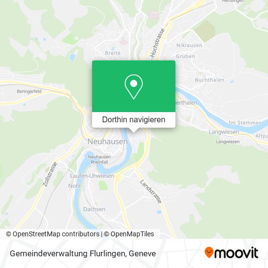 Gemeindeverwaltung Flurlingen Karte