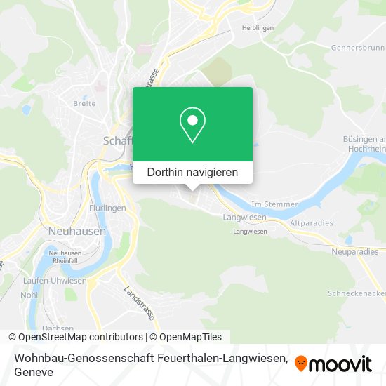 Wohnbau-Genossenschaft Feuerthalen-Langwiesen Karte