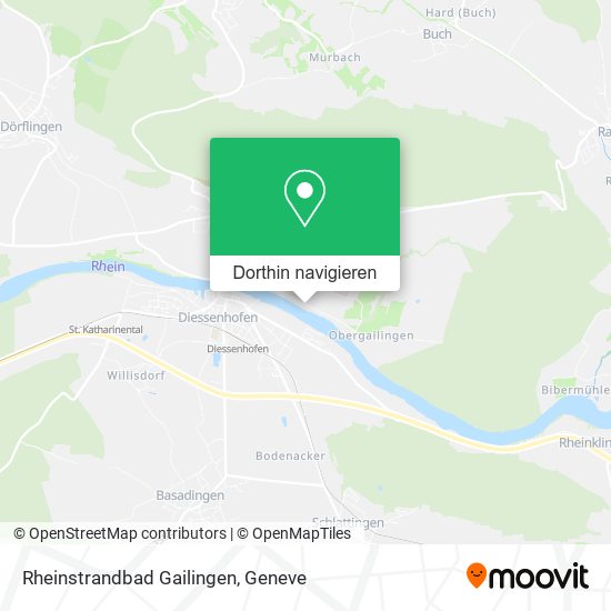 Rheinstrandbad Gailingen Karte