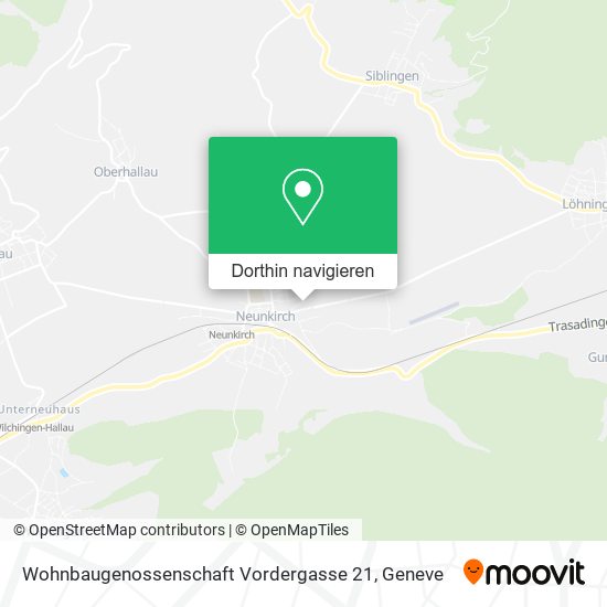 Wohnbaugenossenschaft Vordergasse 21 Karte