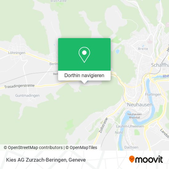 Kies AG Zurzach-Beringen Karte